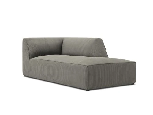 Micadoni Home Méridiennes Méridienne En Velours Côtelé Gris Clair – Image 3