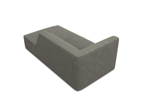 Micadoni Home Méridiennes Méridienne En Velours Côtelé Gris Clair – Image 4