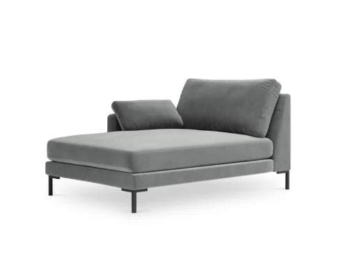 Micadoni Home Méridiennes Méridienne En Velours Gris