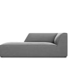 Micadoni Home Méridiennes Méridienne En Velours Gris