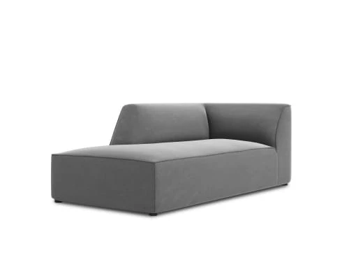 Micadoni Home Méridiennes Méridienne En Velours Gris – Image 3