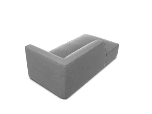 Micadoni Home Méridiennes Méridienne En Velours Gris – Image 4