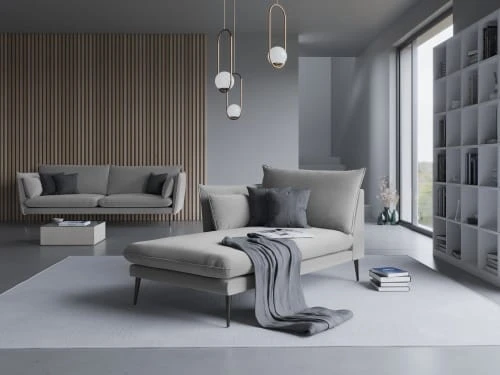 Micadoni Home Méridiennes Méridienne En Velours Gris Clair – Image 2