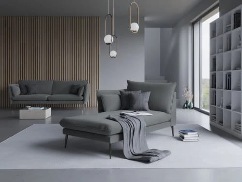 Micadoni Home Méridiennes Méridienne En Velours Gris Foncé – Image 2