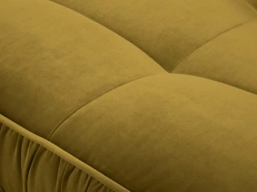 Micadoni Home Méridiennes Méridienne En Velours Jaune – Image 4