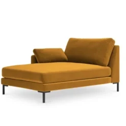 Micadoni Home Méridiennes Méridienne En Velours Jaune