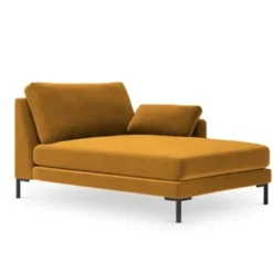 Micadoni Home Méridiennes Méridienne En Velours Jaune