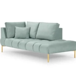 Micadoni Home Méridiennes Méridienne En Velours Menthe