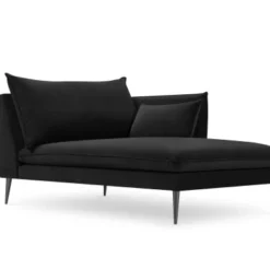 Micadoni Home Méridiennes Méridienne En Velours Noir