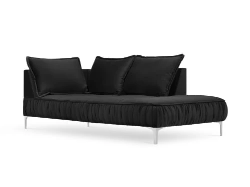 Micadoni Home Méridiennes Méridienne En Velours Noir