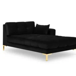 Micadoni Home Méridiennes Méridienne En Velours Noir