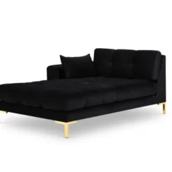 Micadoni Home Méridiennes Méridienne En Velours Noir