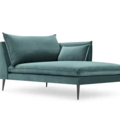 Micadoni Home Méridiennes Méridienne En Velours Pétrole