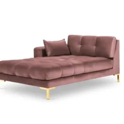 Micadoni Home Méridiennes Méridienne En Velours Rose