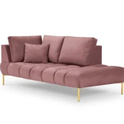 Micadoni Home Méridiennes Méridienne En Velours Rose
