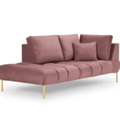 Micadoni Home Méridiennes Méridienne En Velours Rose