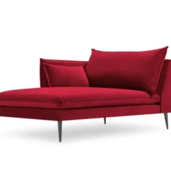 Micadoni Home Méridiennes Méridienne En Velours Rouge