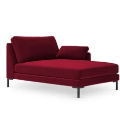 Micadoni Home Méridiennes Méridienne En Velours Rouge