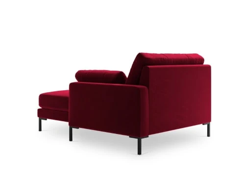 Micadoni Home Méridiennes Méridienne En Velours Rouge – Image 4