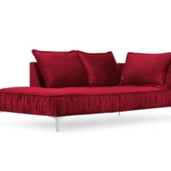 Micadoni Home Méridiennes Méridienne En Velours Rouge
