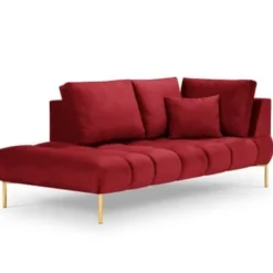 Micadoni Home Méridiennes Méridienne En Velours Rouge