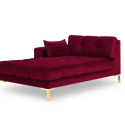 Micadoni Home Méridiennes Méridienne En Velours Rouge