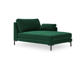 Micadoni Home Méridiennes Méridienne En Velours Argent – Image 5