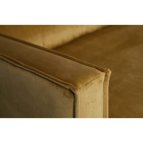 Bepurehome Méridiennes Méridienne Gauche En Velours Ocre – Image 6