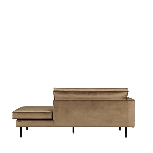 Bepurehome Méridiennes Méridienne Gauche En Velours Taupe – Image 3