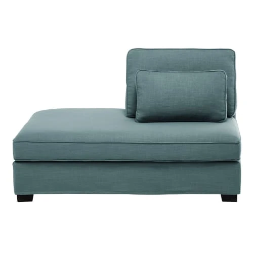 Maisons Du Monde Méridiennes Méridienne Gauche Pour Canapé Modulable Bleu Pétrole