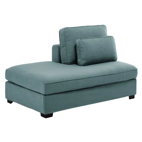 Maisons Du Monde Méridiennes Méridienne Gauche Pour Canapé Modulable Bleu Pétrole – Image 2