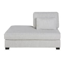 Maisons Du Monde Méridiennes Méridienne Gauche Pour Canapé Modulable En Textile Recyclé Gris Clair Chiné