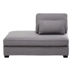Maisons Du Monde Méridiennes Méridienne Gauche Pour Canapé Modulable Gris Clair