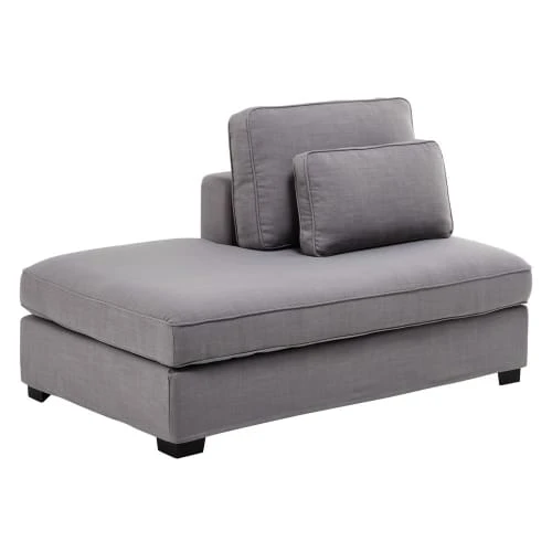 Maisons Du Monde Méridiennes Méridienne Gauche Pour Canapé Modulable Gris Clair – Image 3