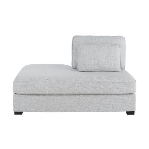 Maisons Du Monde Méridiennes Méridienne Gauche Pour Canapé Modulable Gris Clair Chiné