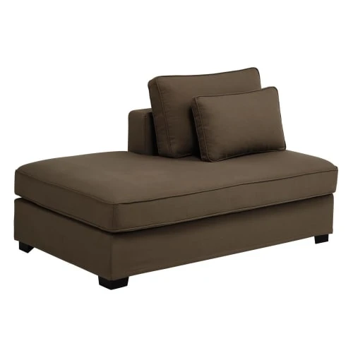 Maisons Du Monde Méridiennes Méridienne Gauche Pour Canapé Modulable Gris Taupe – Image 2