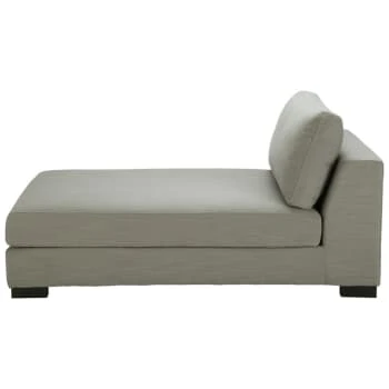 Maisons Du Monde Méridiennes Méridienne-coffre Droite Pour Canapé Modulable Gris Clair – Image 5